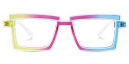 Zephyr Rectangle Colorful Glasses0