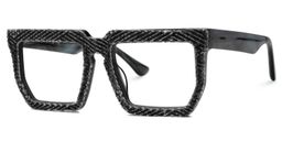 Daniela Black Rectangle Glasses1