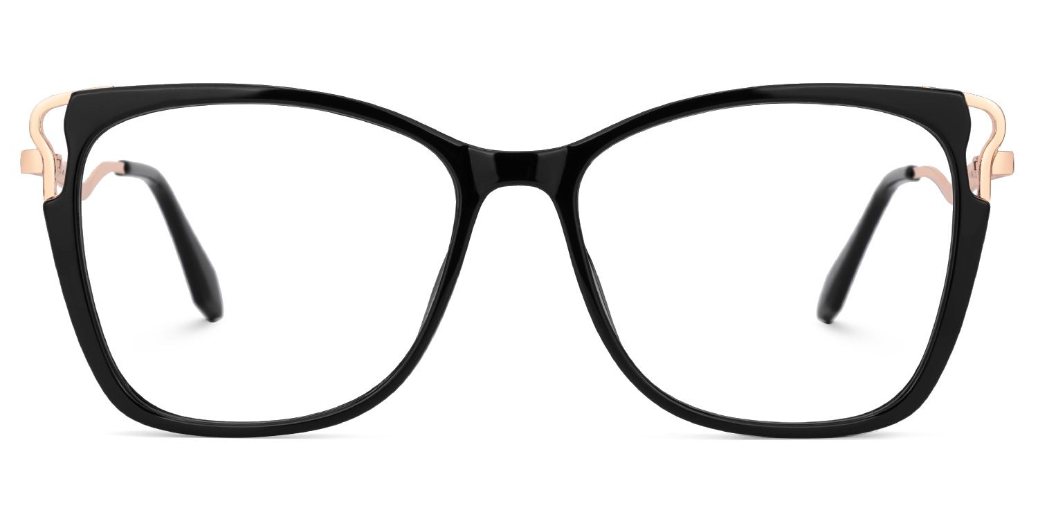 Farria Square Mixed Material Frame Glasses -Zeelool0