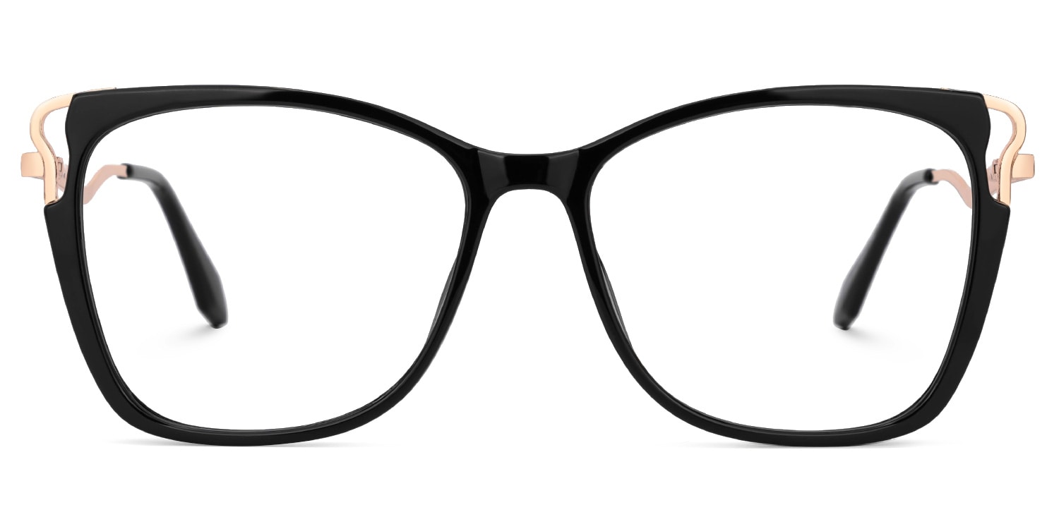 Farria Square Black Glasses
