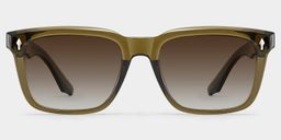 Fletcher Rectangle Brown Glasses0