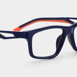 Emory Blue Rectangle Glasses4
