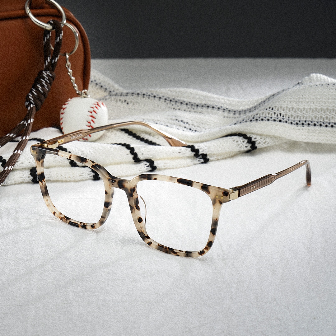 【ffry】 zoe Zoe Tortoise Frame Glasses with Square Frame Online | ZEELOOL