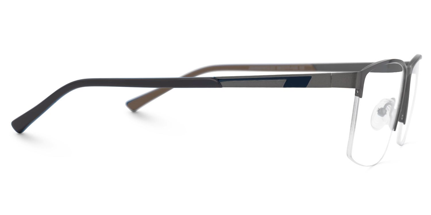 Graniela Eyeglasses in Rectangle Gray Frame | Zeelool2