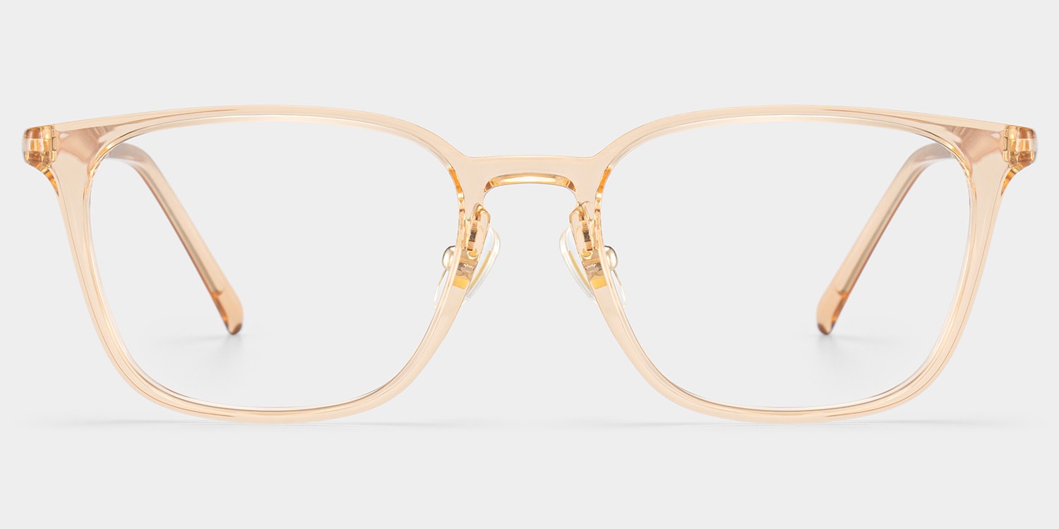 Lily Rectangle Yellow Glasses