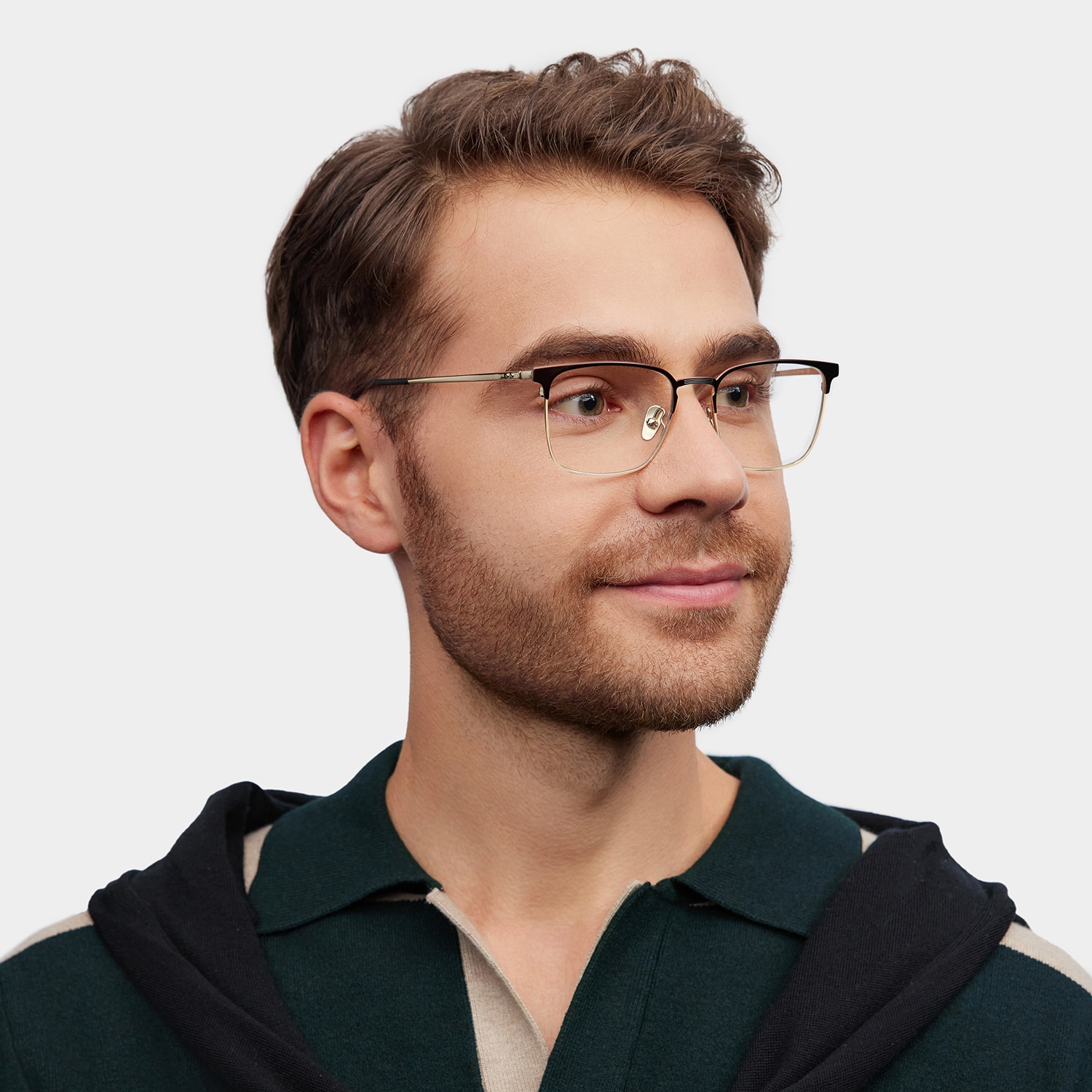 Cole Browline Brown Glasses1