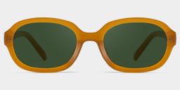 Astra Geometric Brown Polarized Sunglasses1