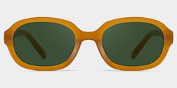 Astra Geometric Brown Polarized Sunglasses1