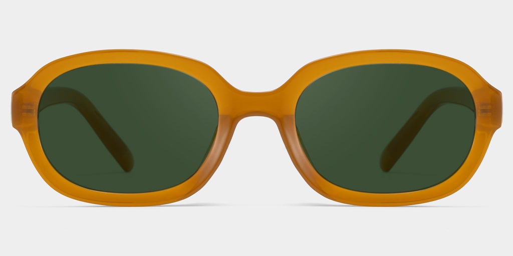 Astra Geometric Brown Polarized Sunglasses