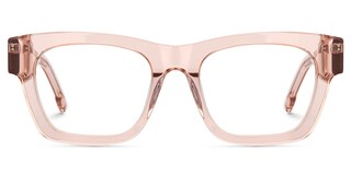 Boone Rectangle Pink Glasses0