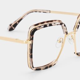 Cordaro Square Clear Tortoise Shell Glasses5