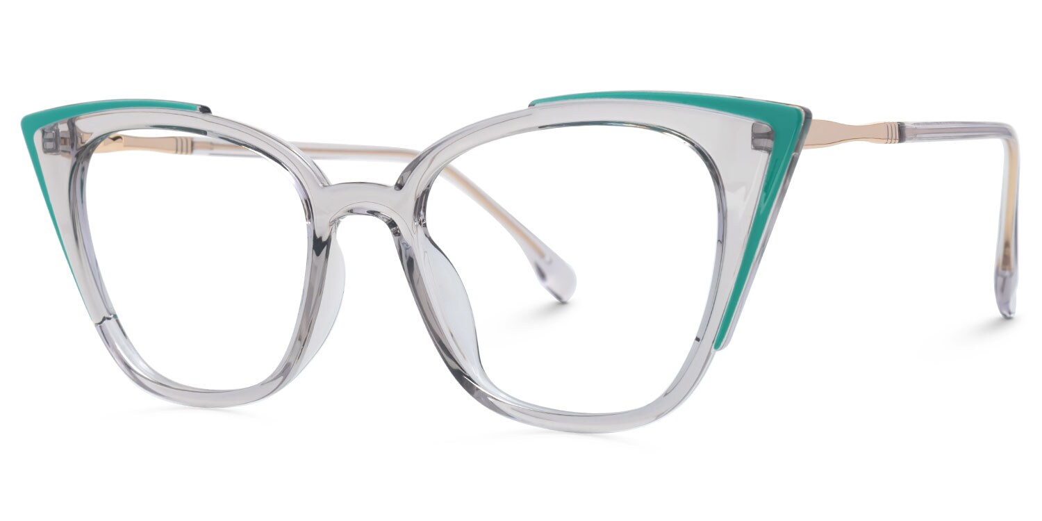 Cateye Darielle Gray Glasses deals -Zeelool Glasses1