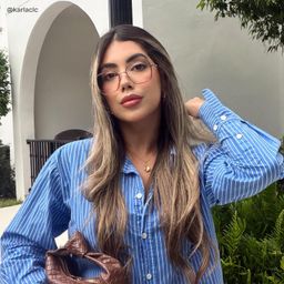 Sophie Pink Geometric Glasses6