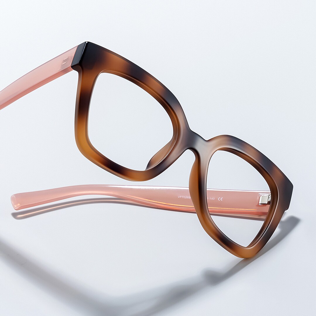 Malcolm Square Burnt Umber Frame Glasses | Zeelool0