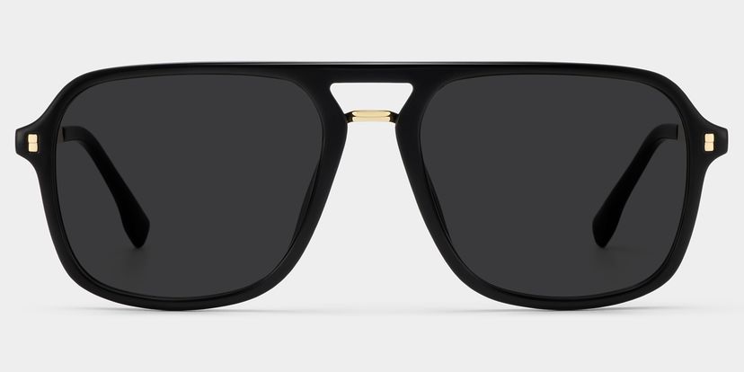 Kilworth Black Aviator Sunglasses