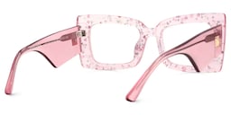 Mitia Rectangle Pink Glasses3