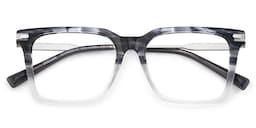 Greain Rectangle Two-Tone Glasses2