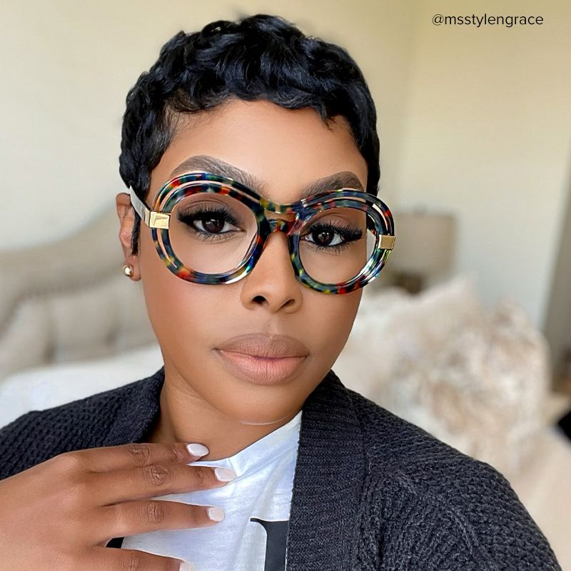 Texidor Round Blue-Tortoise Glasses