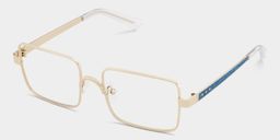Gavin Rectangle Gold Glasses3