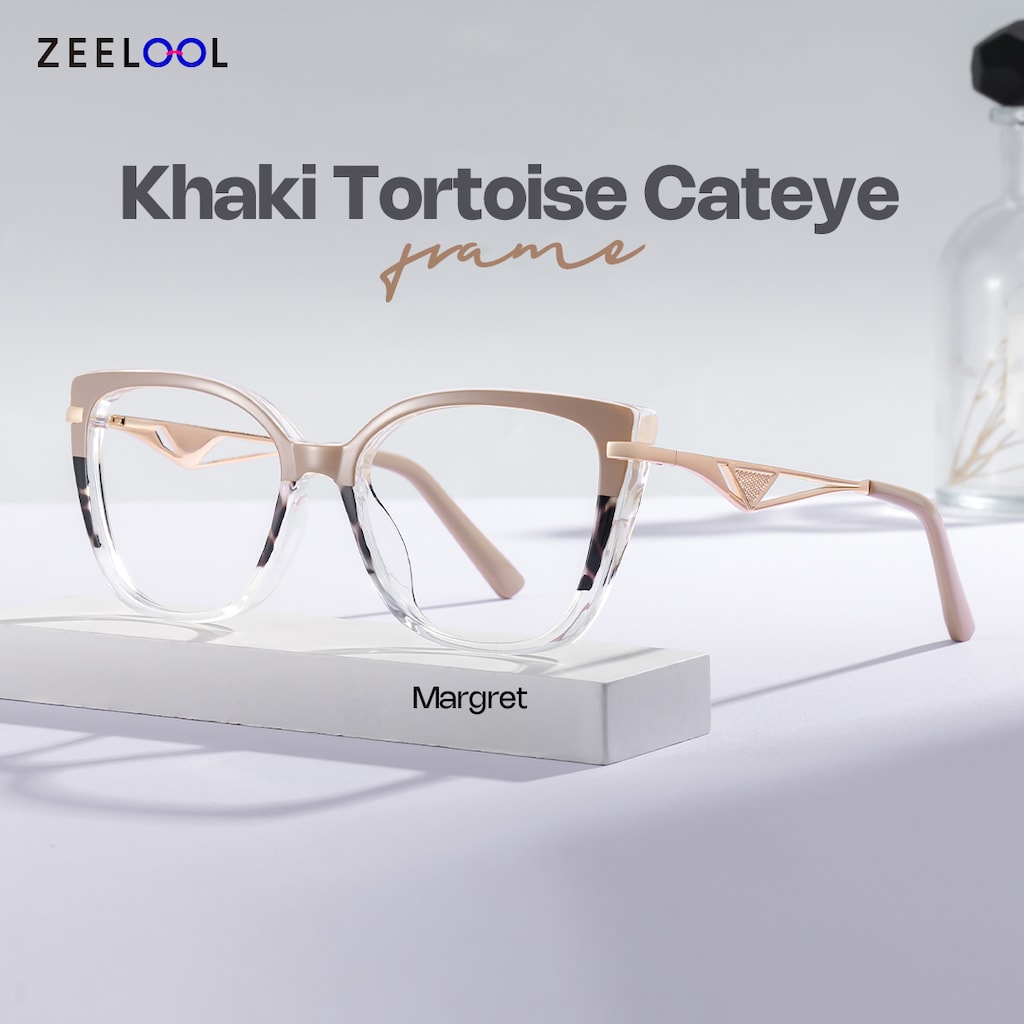 Margret Cateye Tortoise Khaki Glasses
