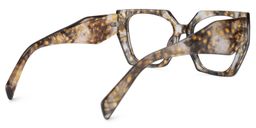 Sileidy Geometric Yellow-Floral Glasses3