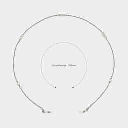 Stylish Pearl Silver Eyeglasses Chains2