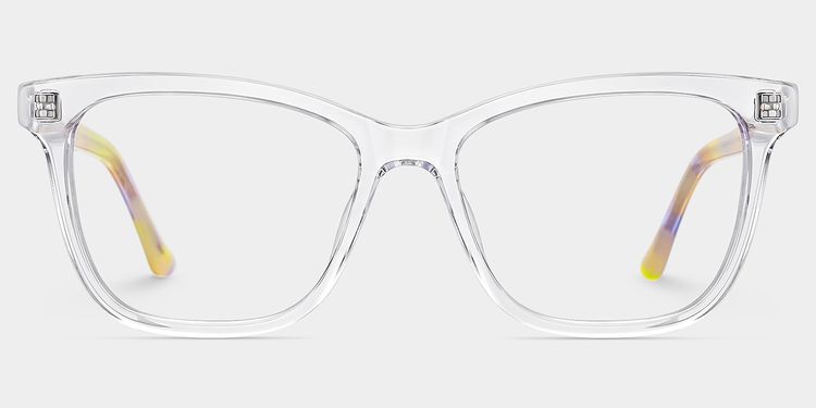 Faith Clear Rectangle Glasses