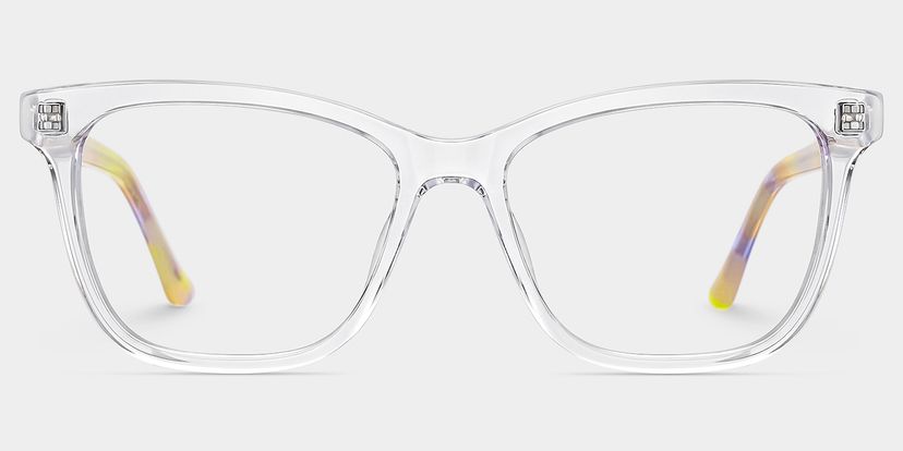 Faith Clear Rectangle Glasses