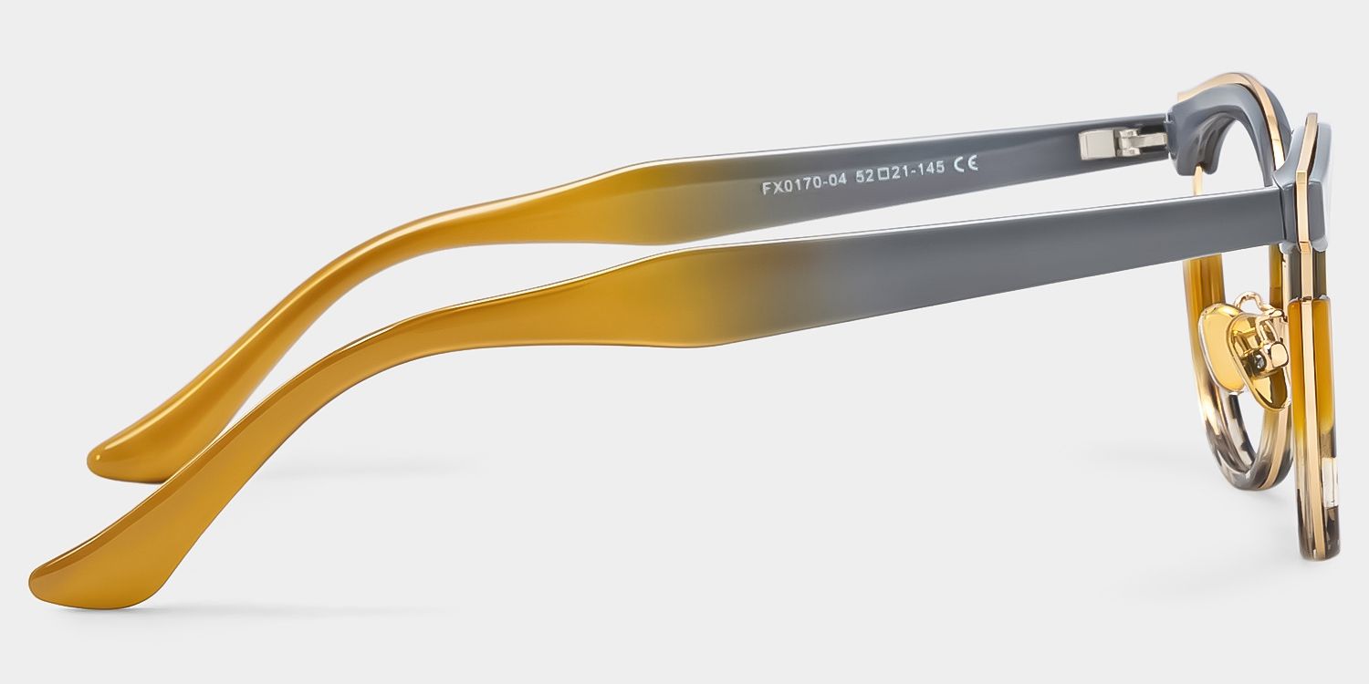 Laraine Cat Eye Gray Frame Glasses | Zeelool Optical3
