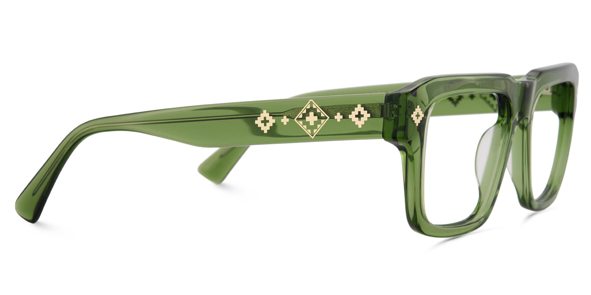 Ramdass Green Rectangle Prescription Glasses | Zeelool4