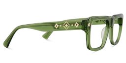 Ramdass Rectangle Green Glasses4