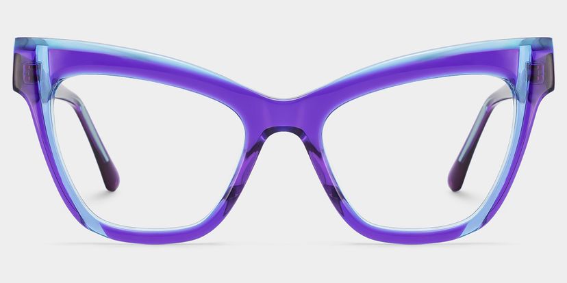 Saucie Cateye Purple Glasses