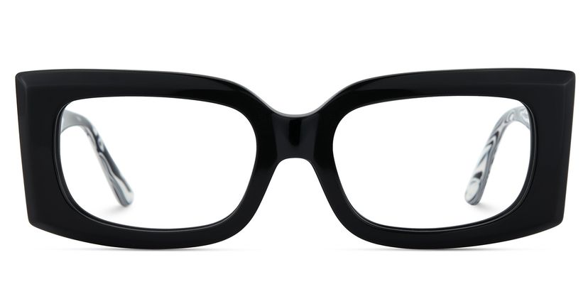 Orduno Rectangle Black Glasses