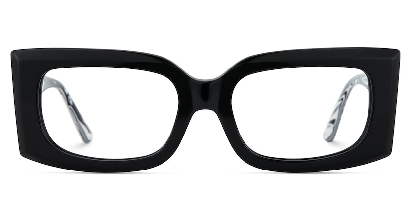 Orduno Rectangle Black Glasses