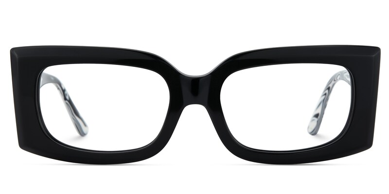 Orduno Rectangle Black Glasses