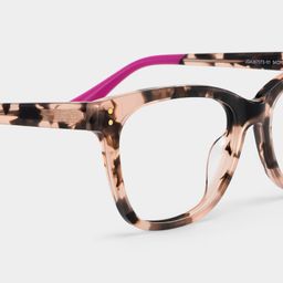 Vivienne Rectangle Pink Glasses8