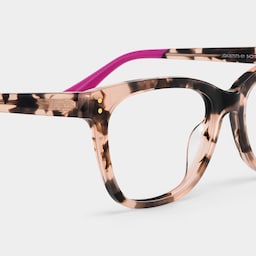 Vivienne Rectangle Pink Glasses8