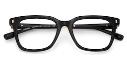 Charlton Rectangle Black Glasses2