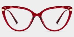 Lucas Red Cat eye Glasses0