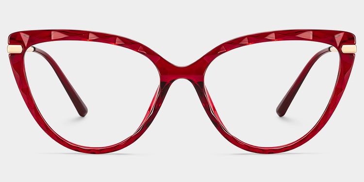Lucas Red Cat eye Glasses