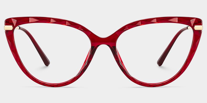 Lucas Red Cat eye Glasses