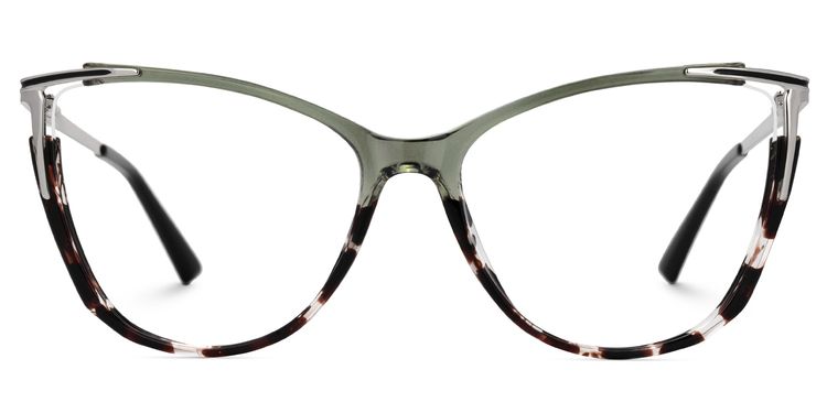 Yomary Cateye Two-Tone Glasses