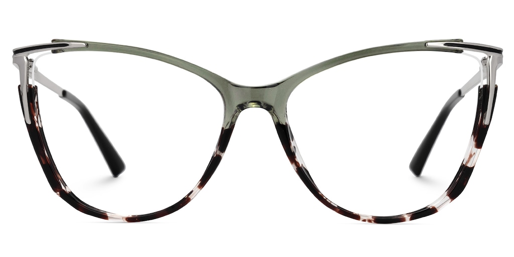 Yomary Cateye Two-Tone Glasses