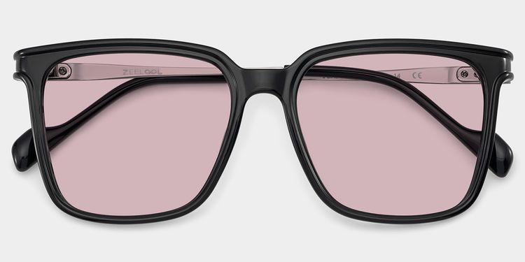 Zeyna Black Square Sunglasses