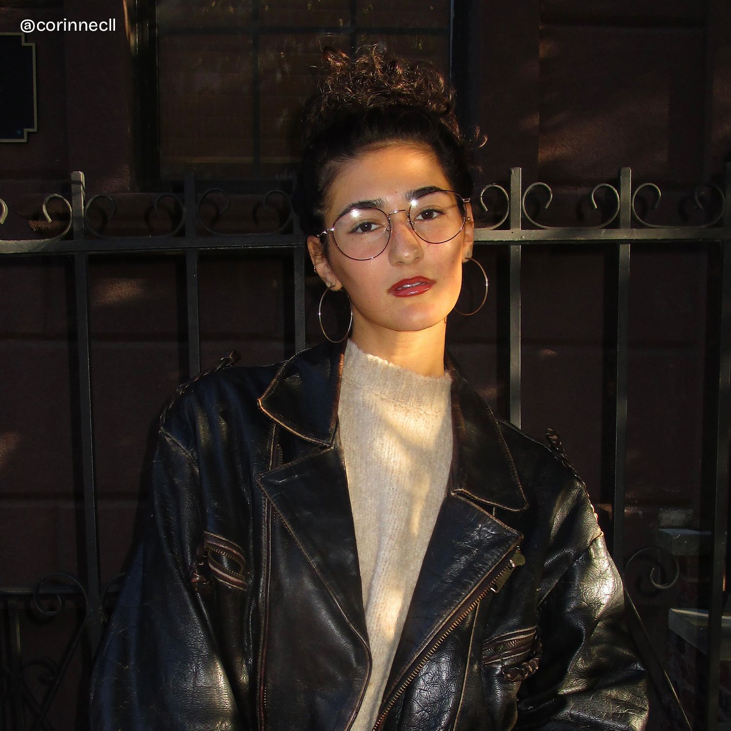 Ian Tortoise Frame Glasses with Round Frame Online | ZEELOOL7