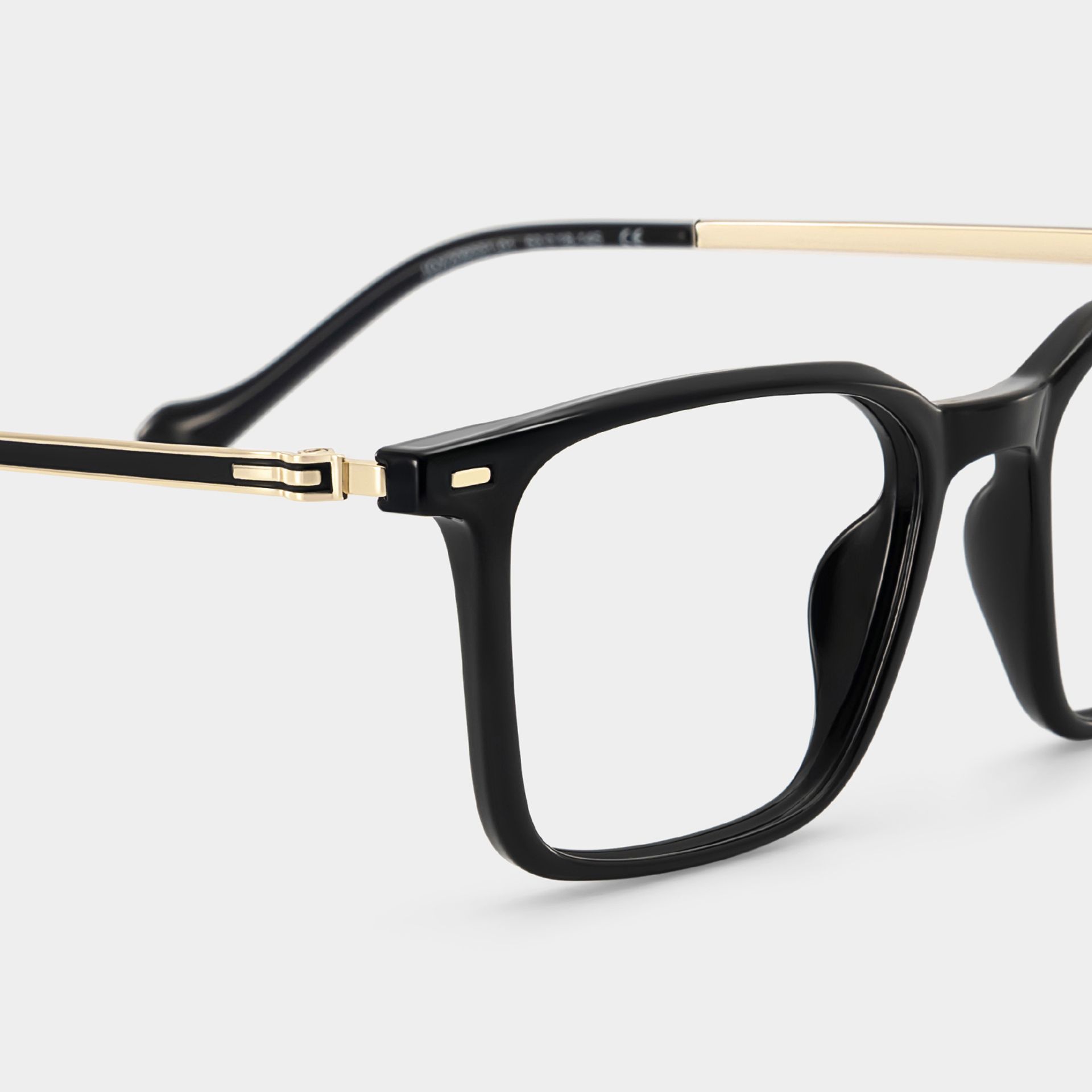 Archer Black Full Rim Rectangle Eyeglasses for Men | ZEELOOL5
