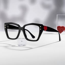 Jemia Black Butterfly Glasses0