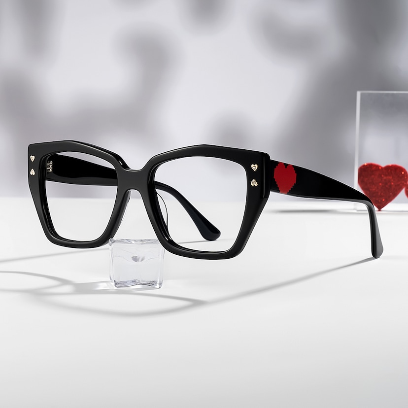 Jemia Butterfly Black Glasses