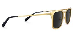 Chaney Rectangle Gold Sunglasses3