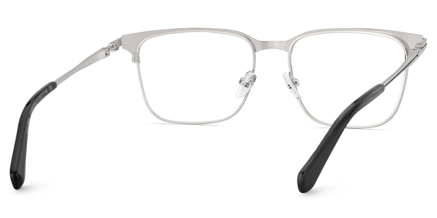 Marshall Gray Rectangle Prescription Glasses | Zeelool5